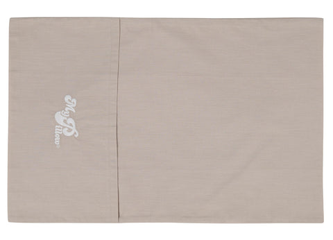 MyPillow travel pillow stored in built-in case for portability