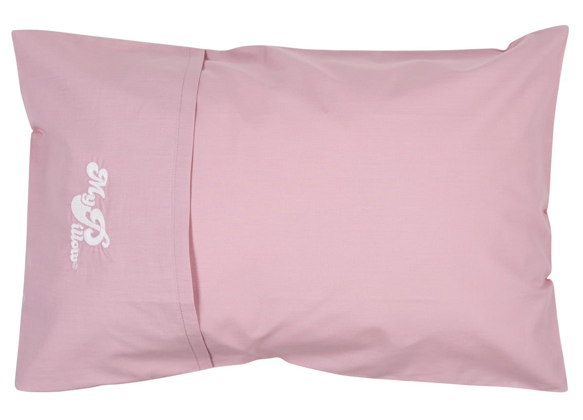 MyPillow multi-use travel pillow rolled in case for portable comfort.