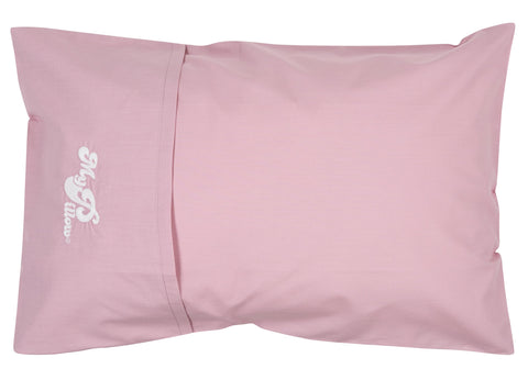 MyPillow multi-use travel pillow rolled in case for portable comfort.