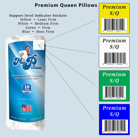 MyPillow Premium Pillow comfortable for stomach sleepers with a lower profile.