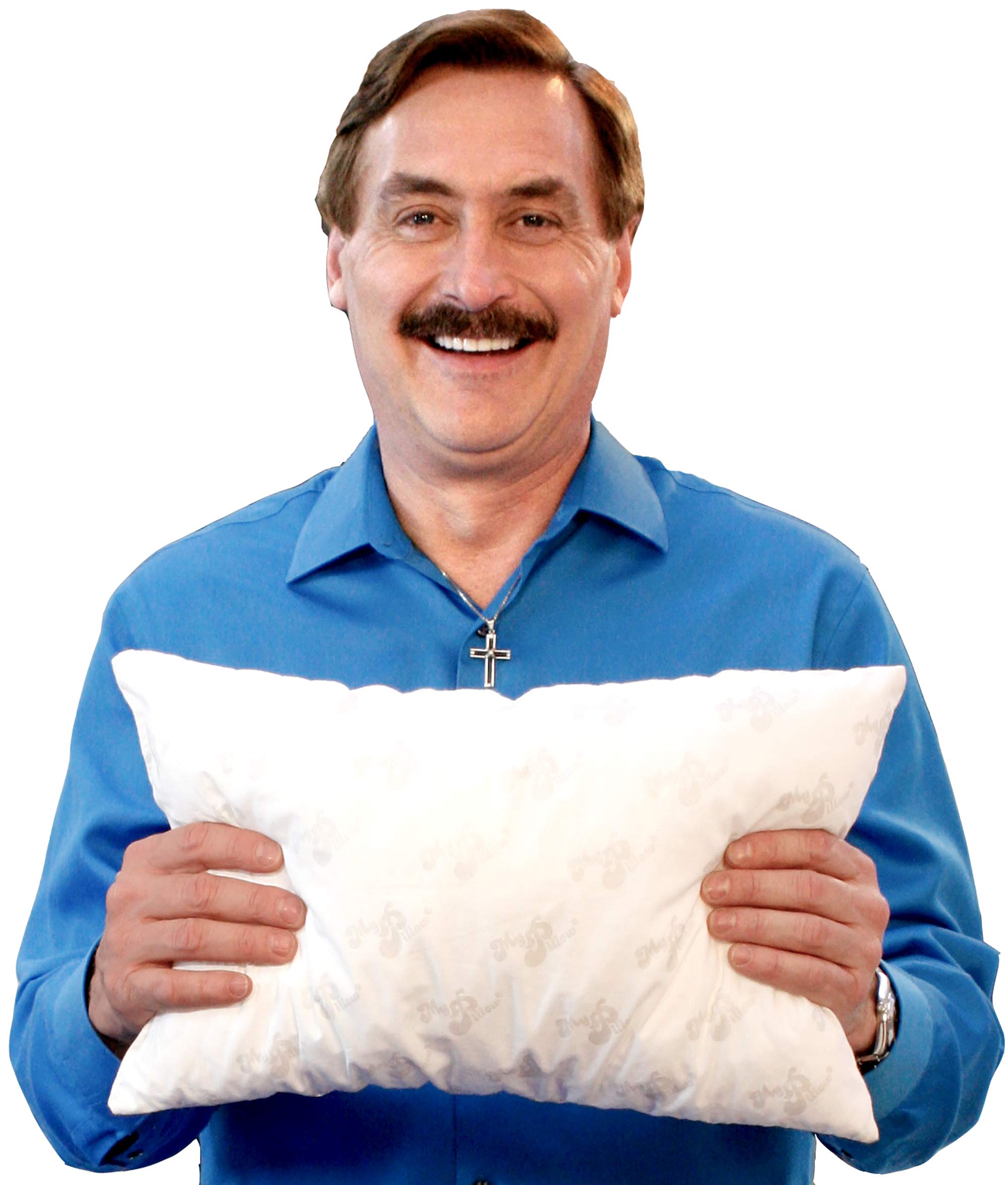 MyPillow travel pillow in backpack demonstrates lightweight travel readiness.