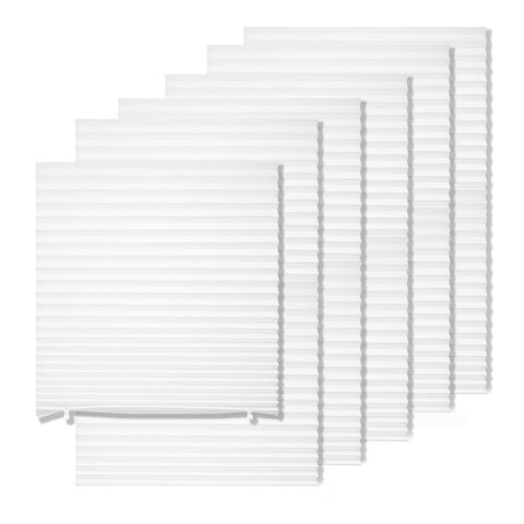MYshade 6-pack pleated paper shades cut to size for quick window coverage