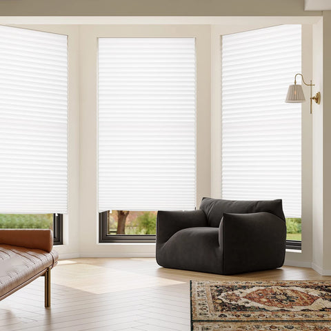 MYshade adhesive back blinds installed without tools for easy setup
