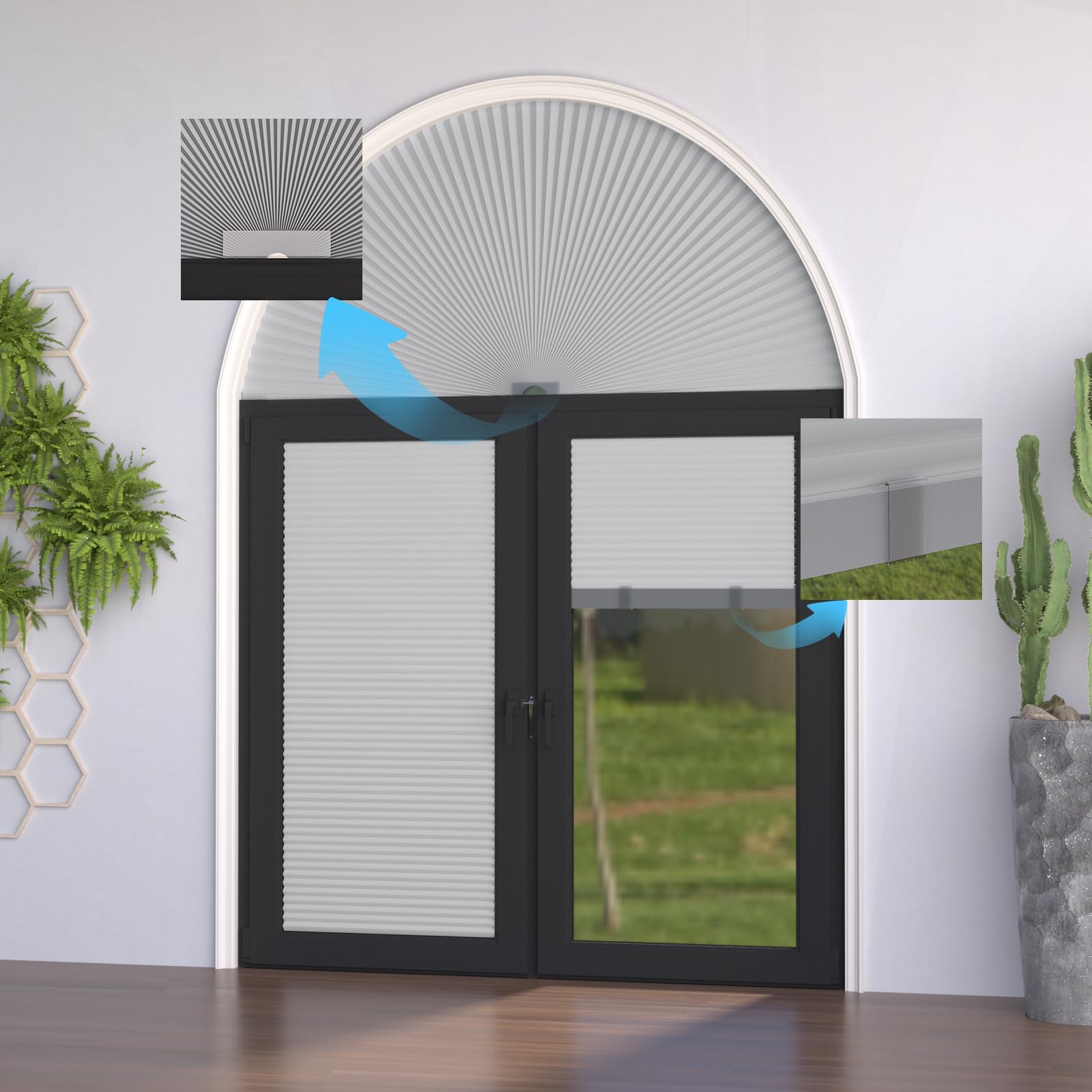 MYshade complete accessory kit prevents tilting and provides secure operation.