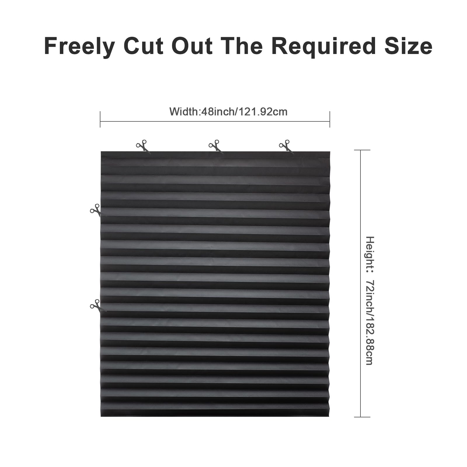 MYshade installs without drills using the strong adhesive backing