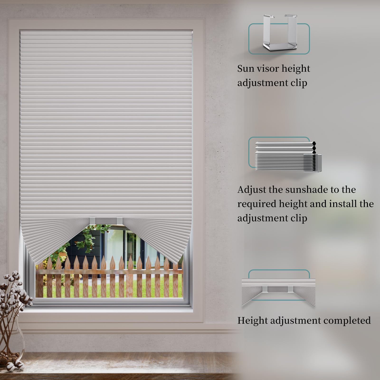 MYshade honeycomb fabric insulates to help keep spaces comfortable year-round.
