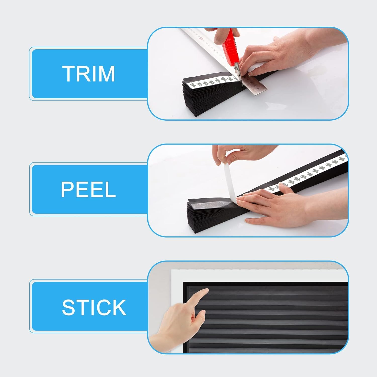 MYshade safety clips let you raise or lower shade easily