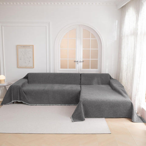 MYSKY HOME 3-cushion sofa cover provides full protection with easy care.
