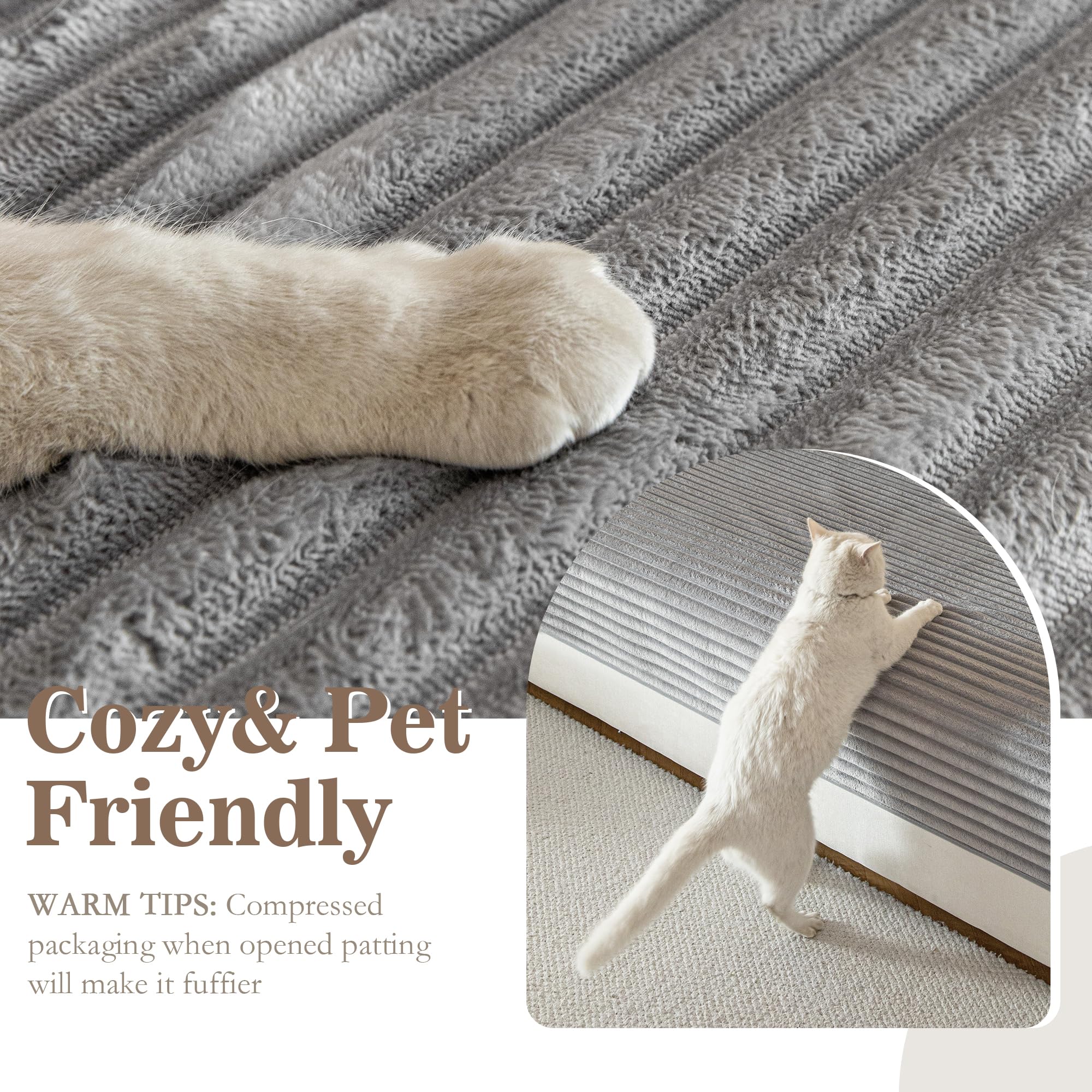 MYSKY HOME anti-slip bottom anchors the cover to the sofa
