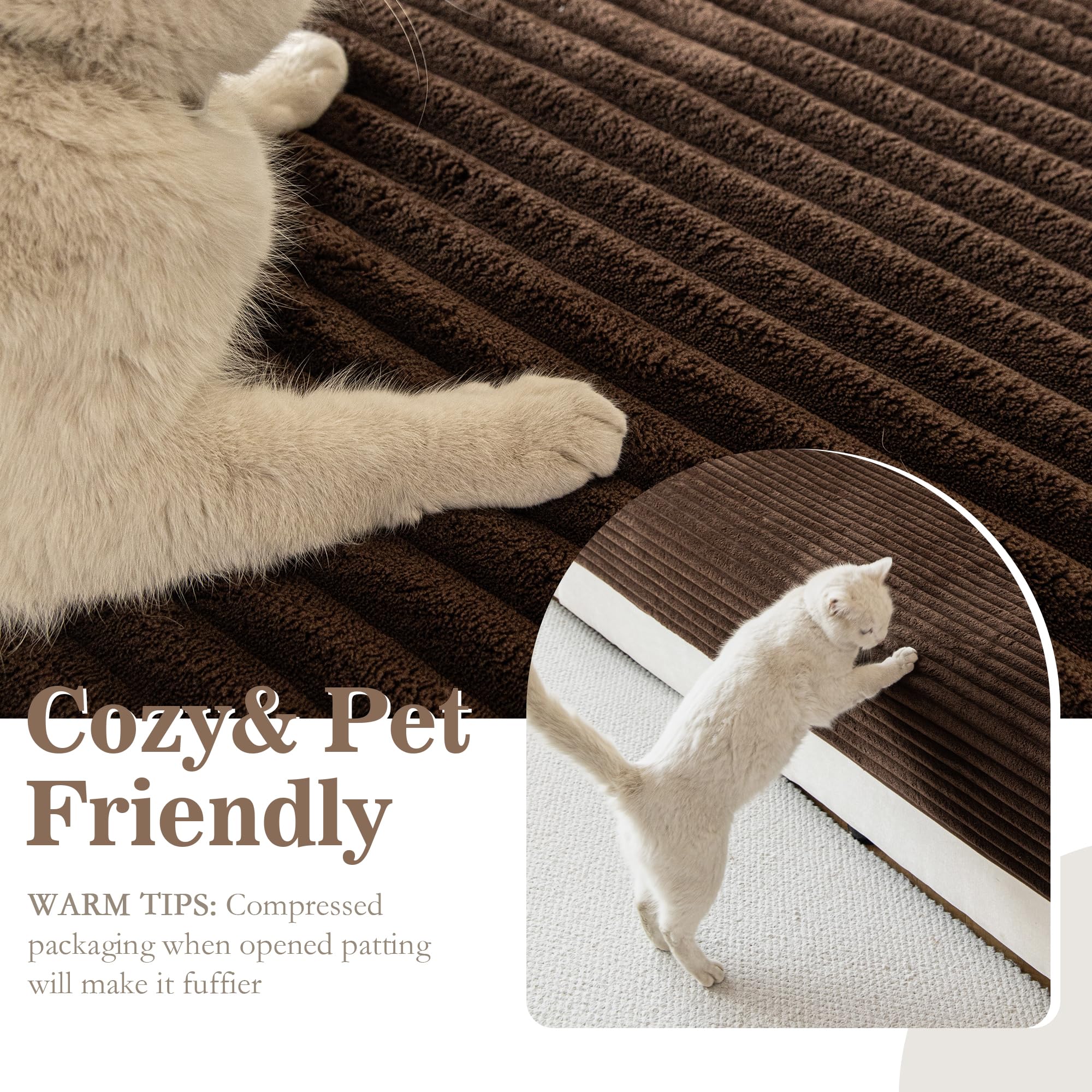 MYSKY HOME anti-slip dots bottom keeps cover in place during use