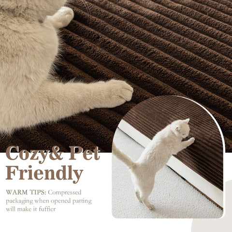 MYSKY HOME anti-slip dots bottom keeps cover in place during use