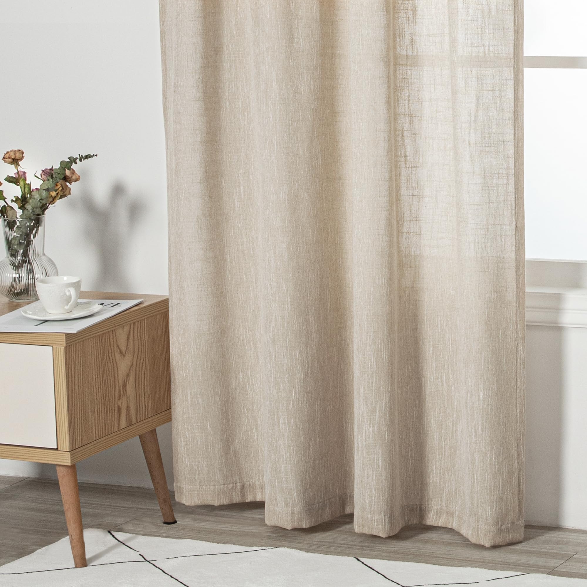 MYSKY HOME back tab and rod pocket options for hanging styles