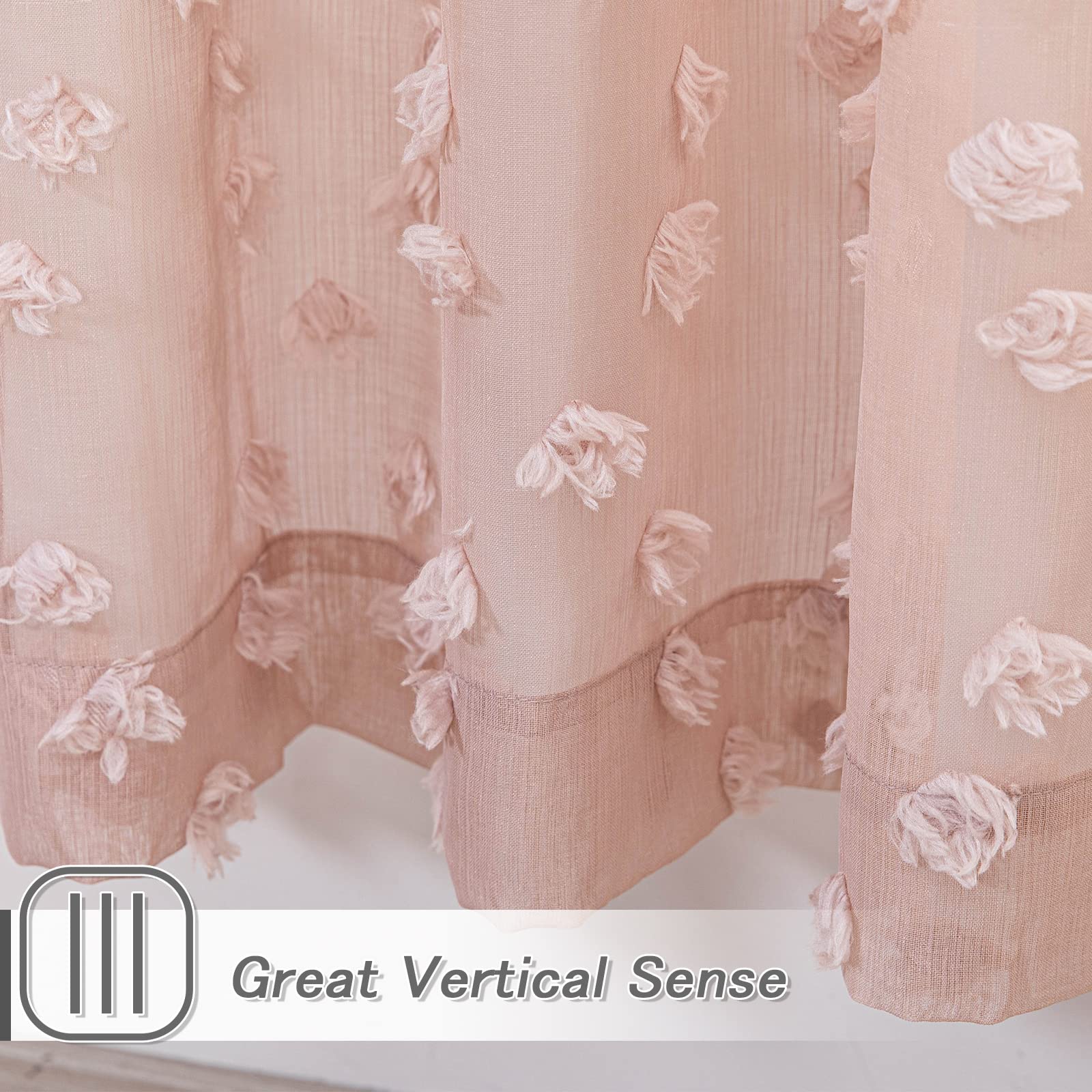 MYSKY HOME Rod pocket curtains designed for easy installation in boho and modern interiors.