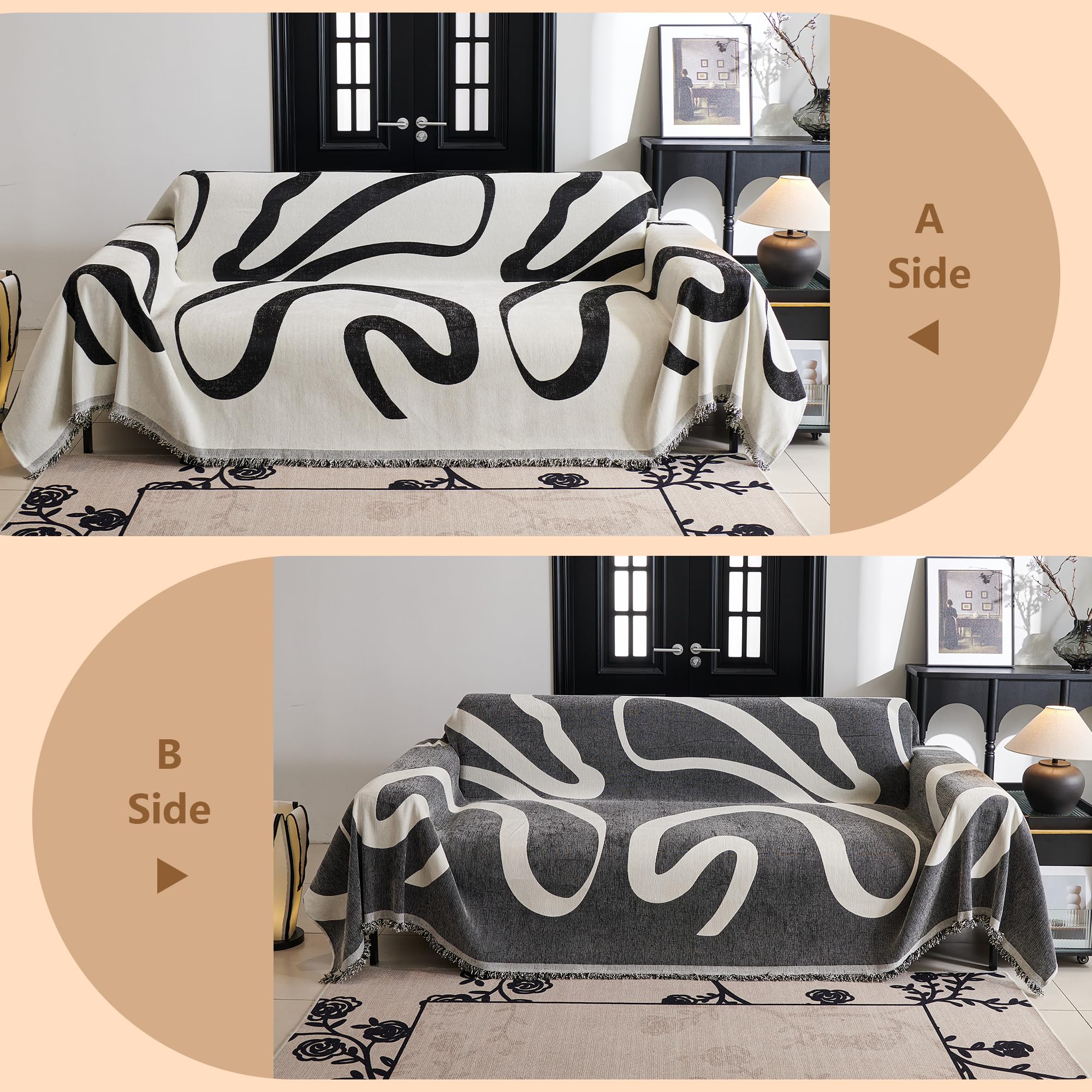 MYSKY HOME chenille texture adds a premium look to your sofa.