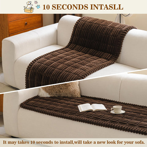 MYSKY HOME pet-friendly slipcover keeps upholstery clean and fresh