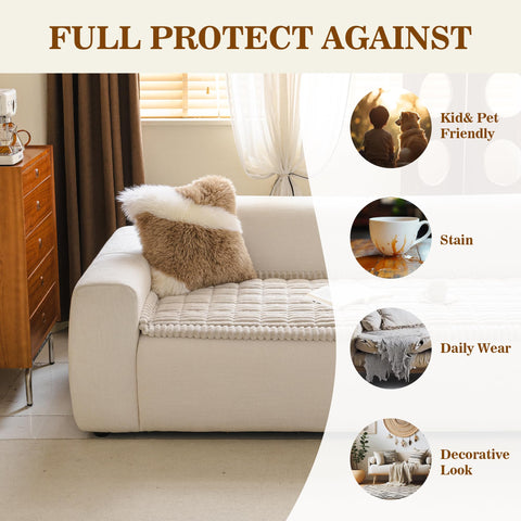 MYSKY HOME couch cover pet-friendly design protects furniture from fur