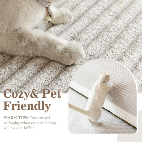 MYSKY HOME dog-friendly cover with anti-slip bottom keeps cushions in place.