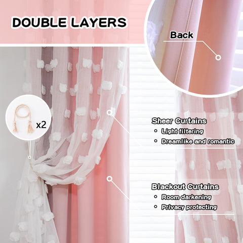 MYSKY HOME double-layer curtains provide elegant privacy and light balance