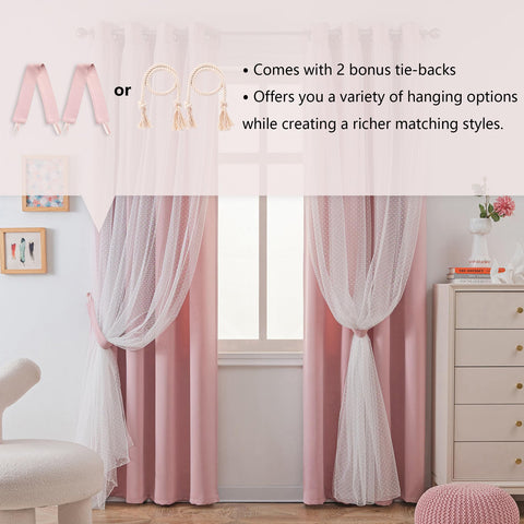 MYSKY HOME double-layer drapes suit multiple decor styles.