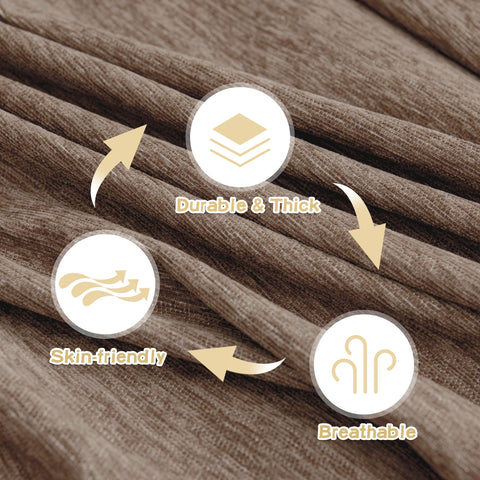MYSKY HOME durable chenille fabric resists wear over time.