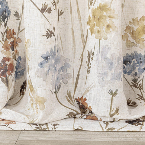 Linen-polyester blend fabric close-up highlighting wrinkle-free care