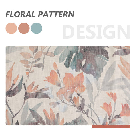 MYSKY HOME floral curtains living room drape ready for cozy ambient light