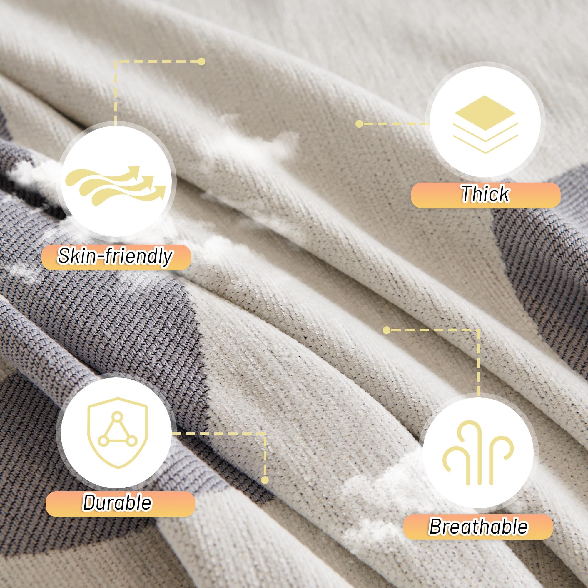 MYSKY HOME futon cover fit highlights easy use on convertible furniture.