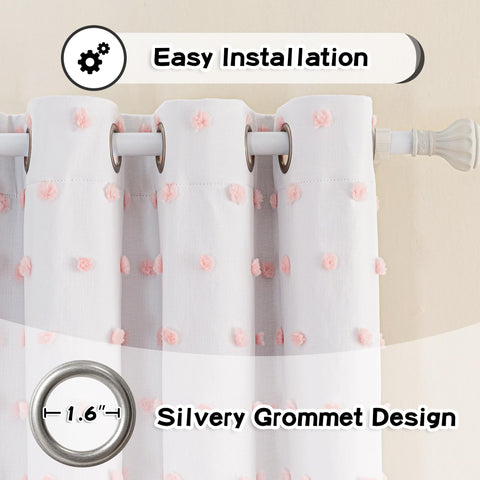MYSKY HOME grommet installation enables smooth, even curtain movement and simple setup.