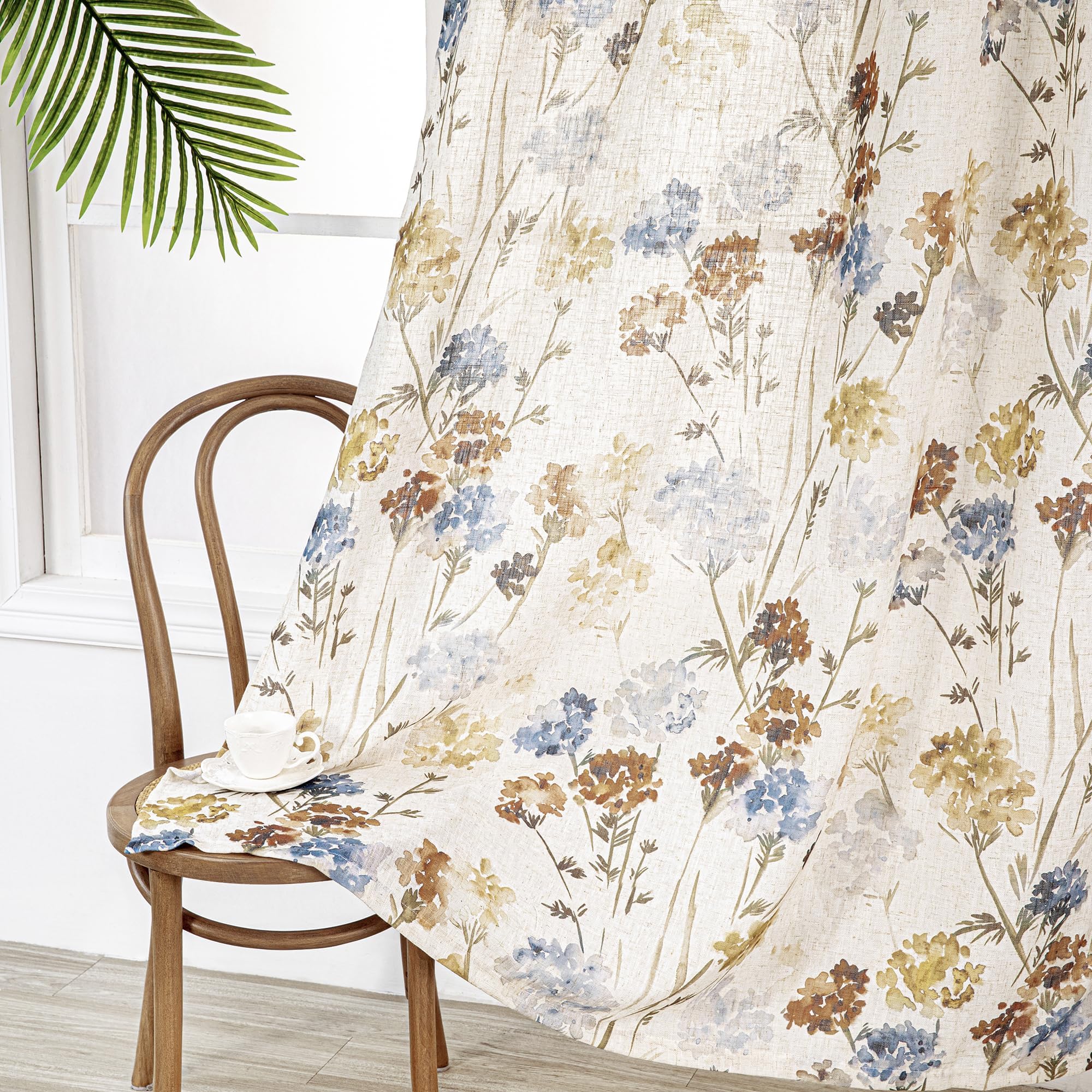 Anti-rust grommets detail on MYSKY HOME curtains for smooth operation