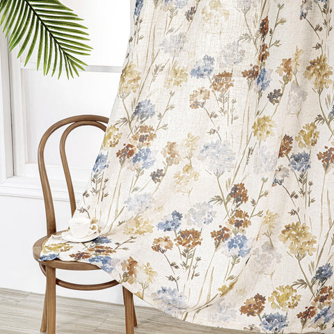 Anti-rust grommets detail on MYSKY HOME curtains for smooth operation