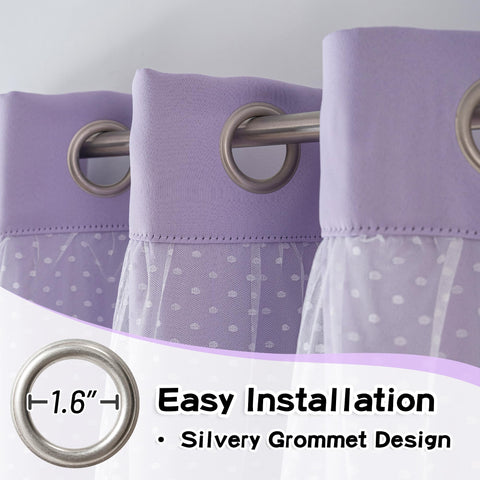 MYSKY HOME Lilac hue creates calming ambience in a bedroom setting