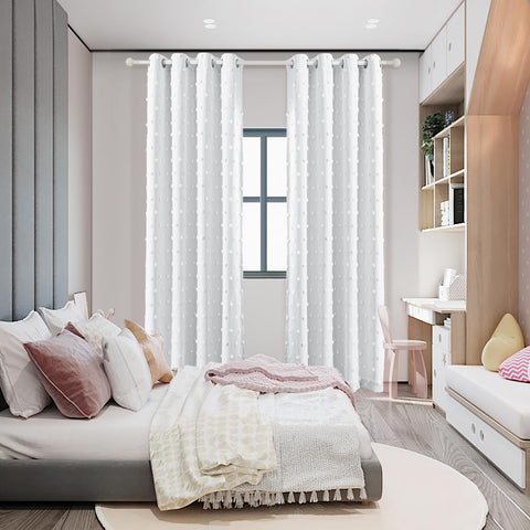 MYSKY HOME machine washable curtain fabric for busy households