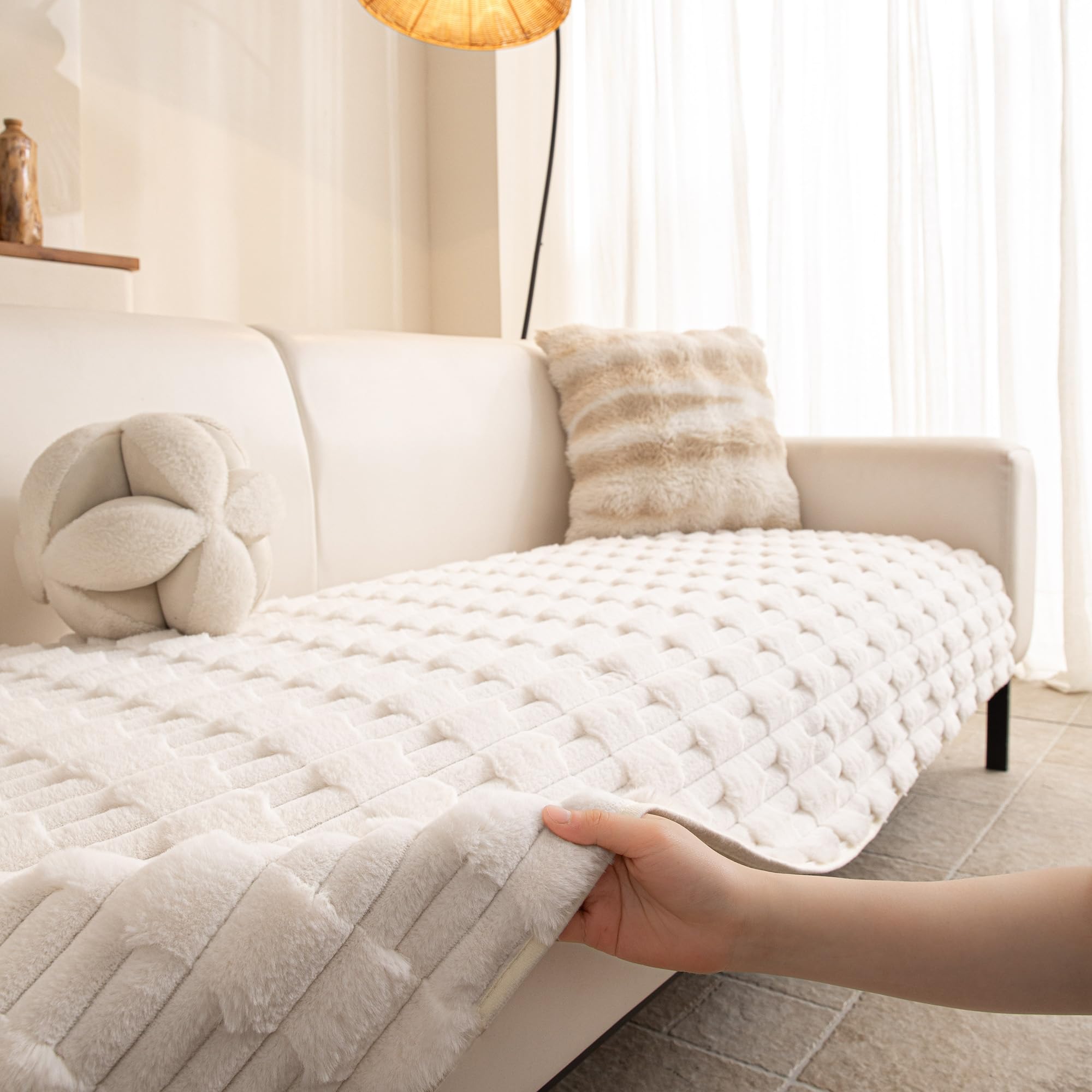 MYSKY HOME multi-use cover usable as window cushion or bedside mat