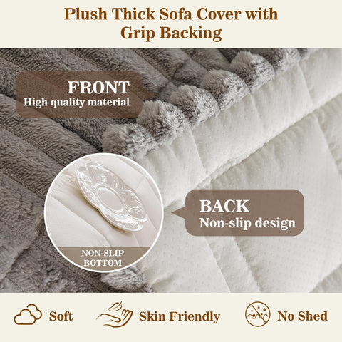 MYSKY HOME non-slip bottom keeps cover in place.