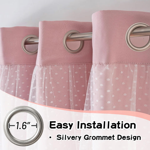 MYSKY HOME nursery curtains provide room-darkening and privacy.