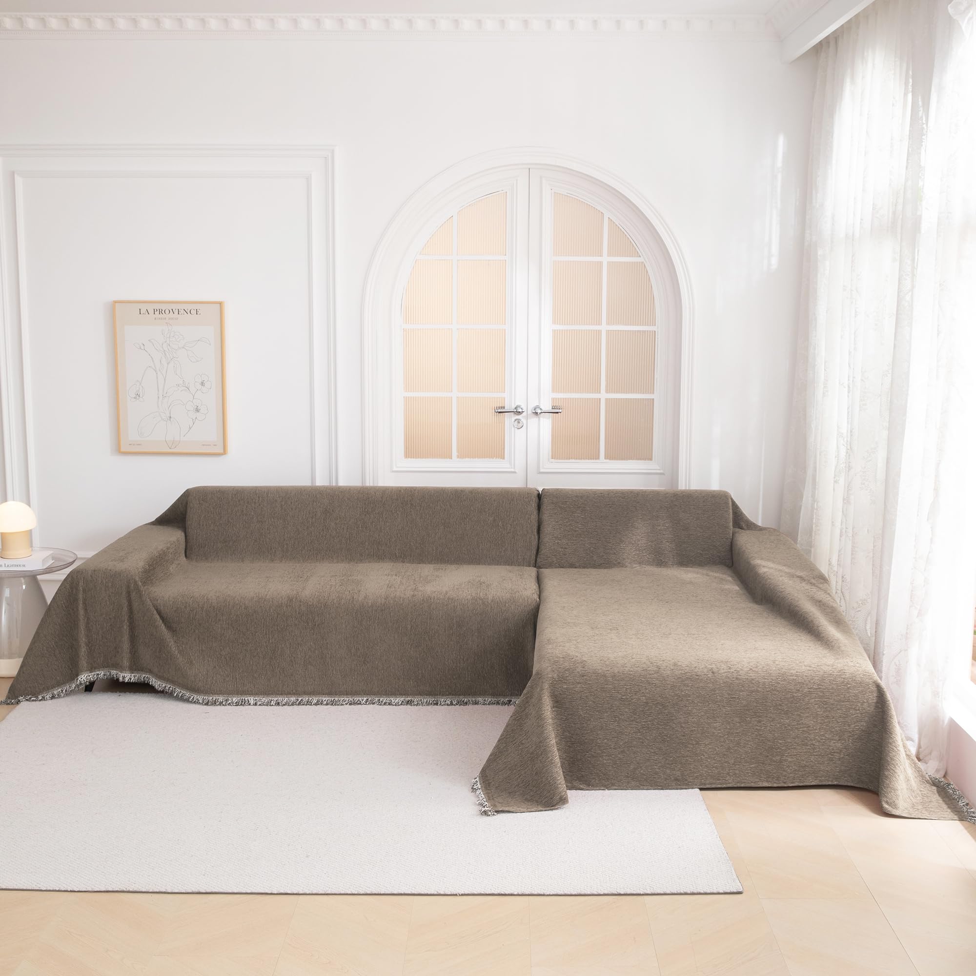 MYSKY HOME easy-care closeup demonstrates machine-washability for busy households.