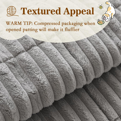 MYSKY HOME pet-friendly couch cover shows dogs enjoying a soft surface.