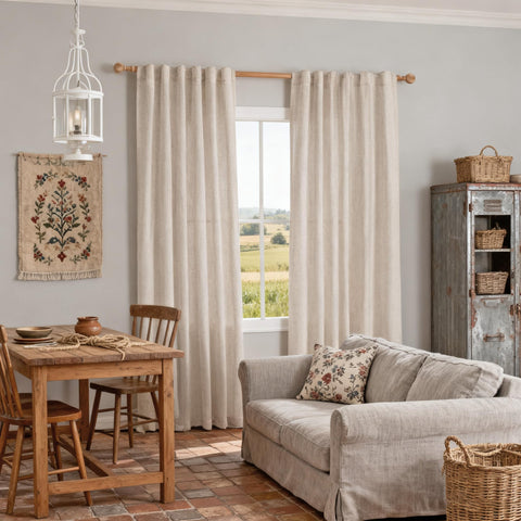 MYSKY HOME semi-sheer drapes soften harsh sun while maintaining airflow