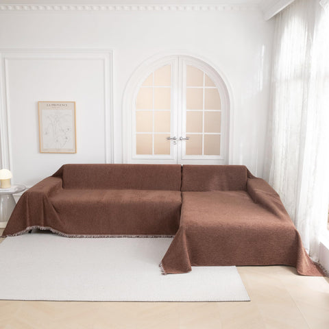MYSKY HOME anti-slip backing keeps the cover securely in place