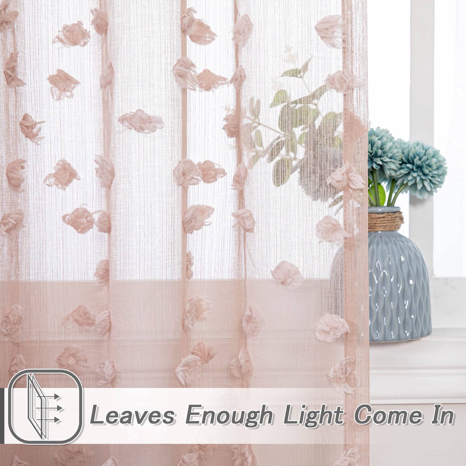 MYSKY HOME Soft light filtering curtains create a warm daytime glow.