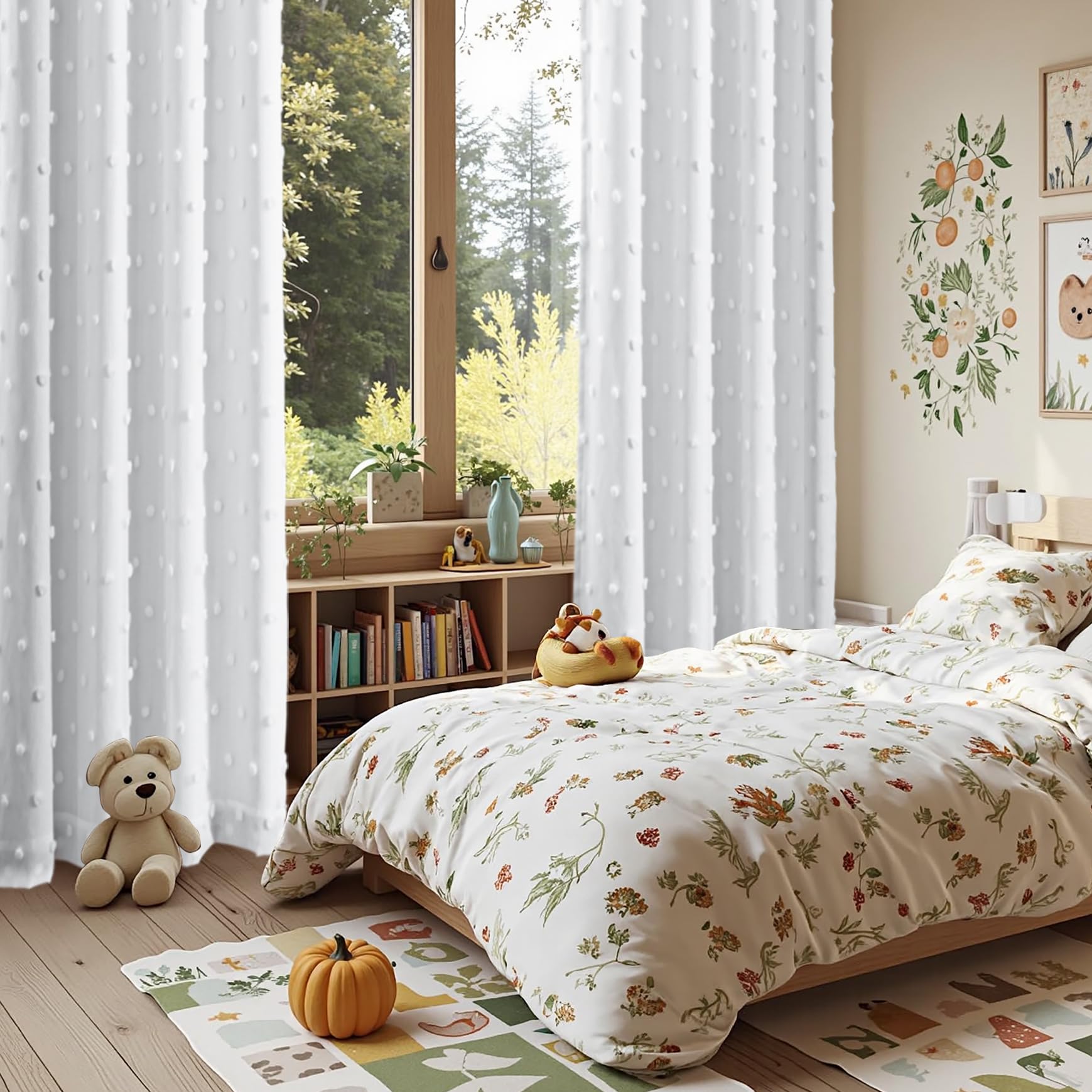 MYSKY HOME two-panel set totaling 104 inches wide for wide windows.
