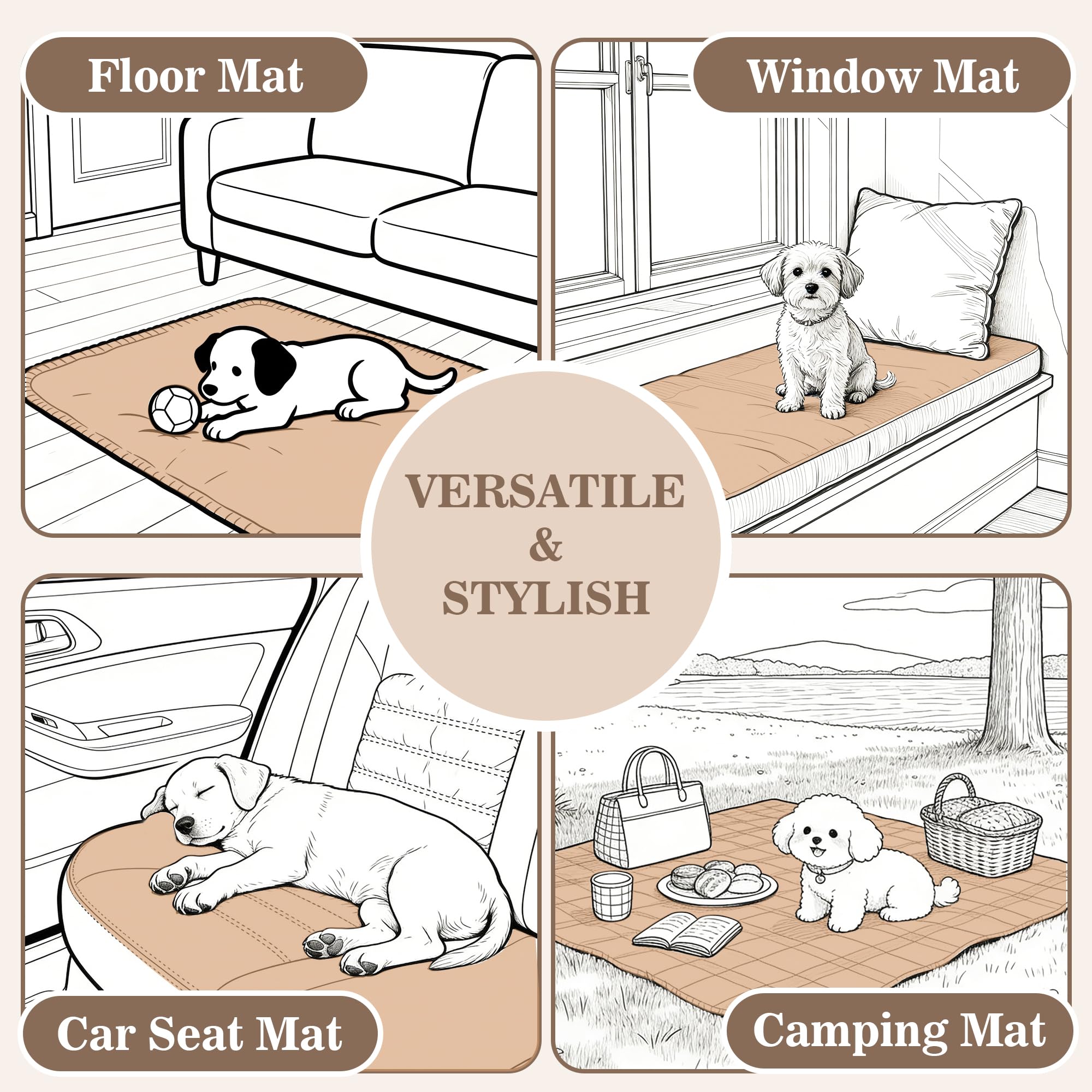 MYSKY HOME versatile cover doubles as a window cushion or rug.