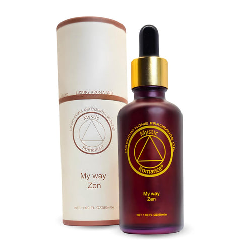 Mystic Romance My Way Zen 50ml bottle close-up for premium diffuser use.