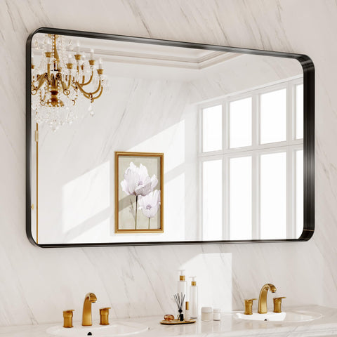MYSUNORIA corner-detail shows anti-rust frame for bathroom durability