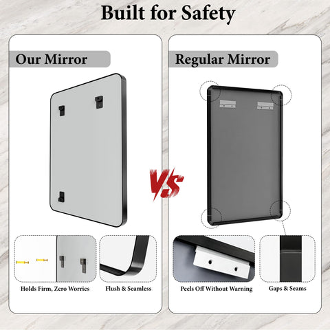 MYSUNORIA enhanced packaging protects the mirror during transit
