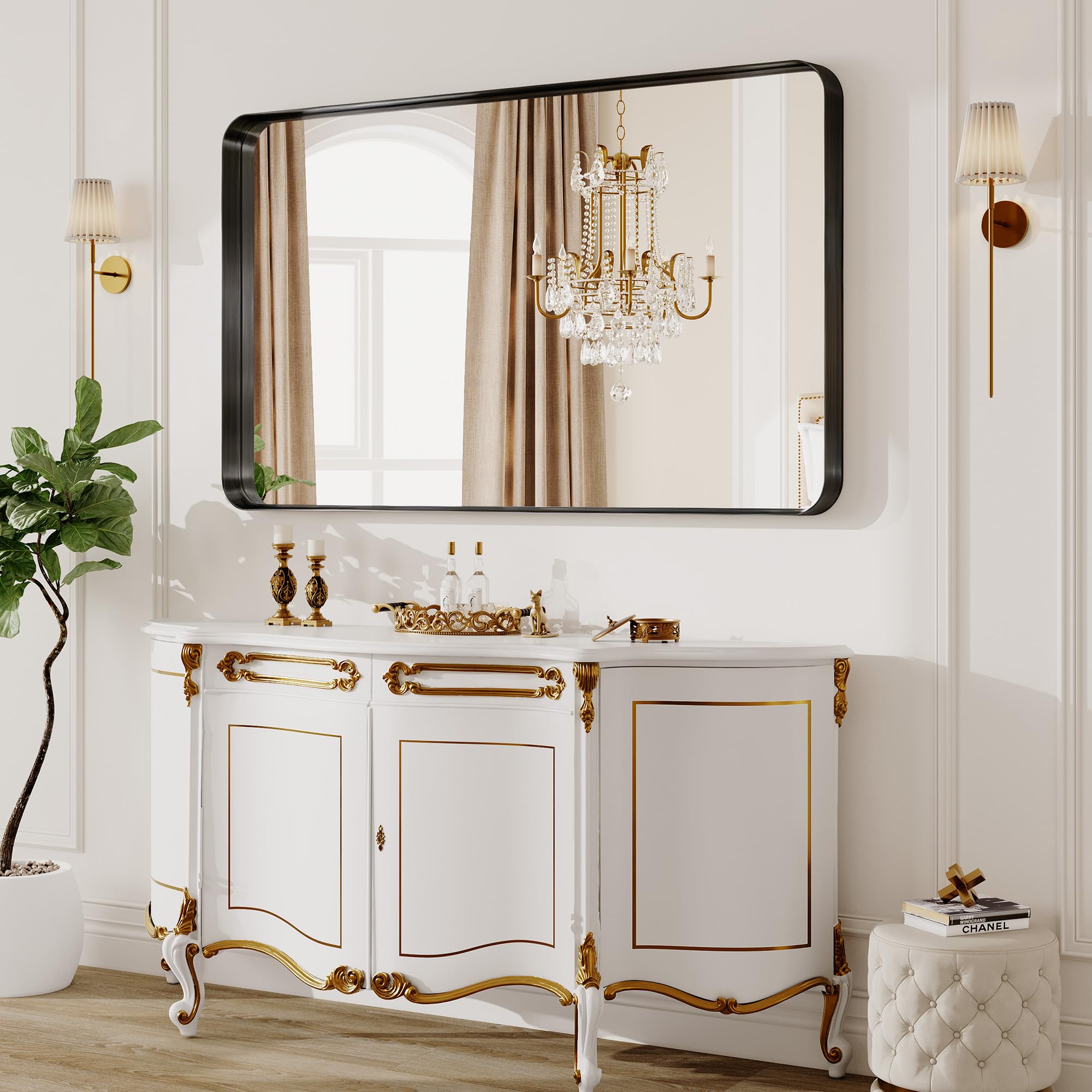 MYSUNORIA matte black frame adds a sophisticated focal point