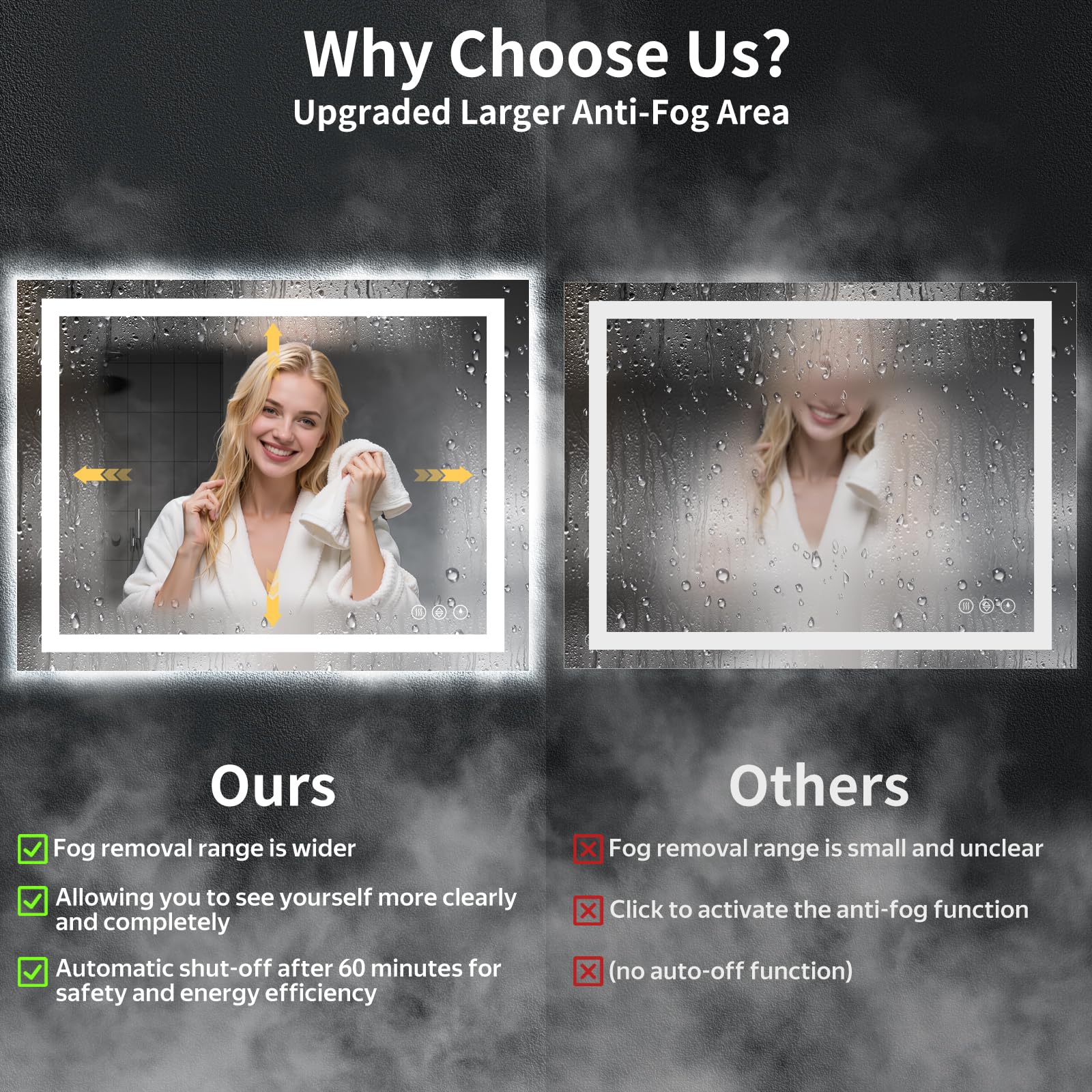 MYSUNORIA smart touch control with memory remembers brightness and color settings.