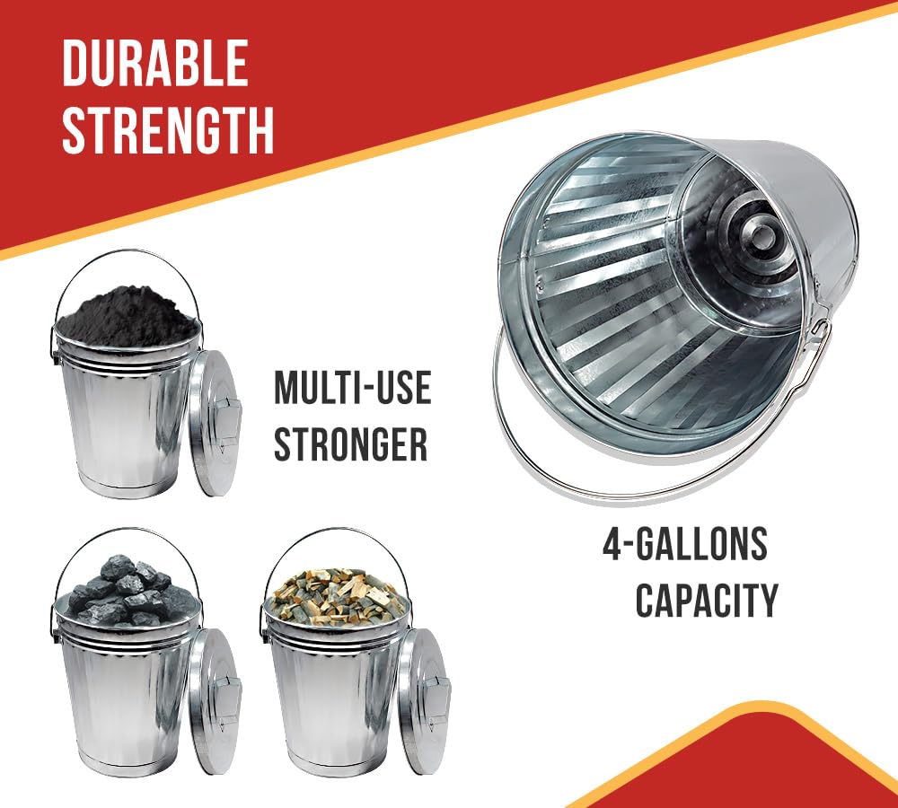 Mytee Products galvanized steel trash can construction for durability