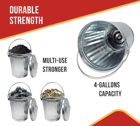 Mytee Products galvanized steel trash can construction for durability