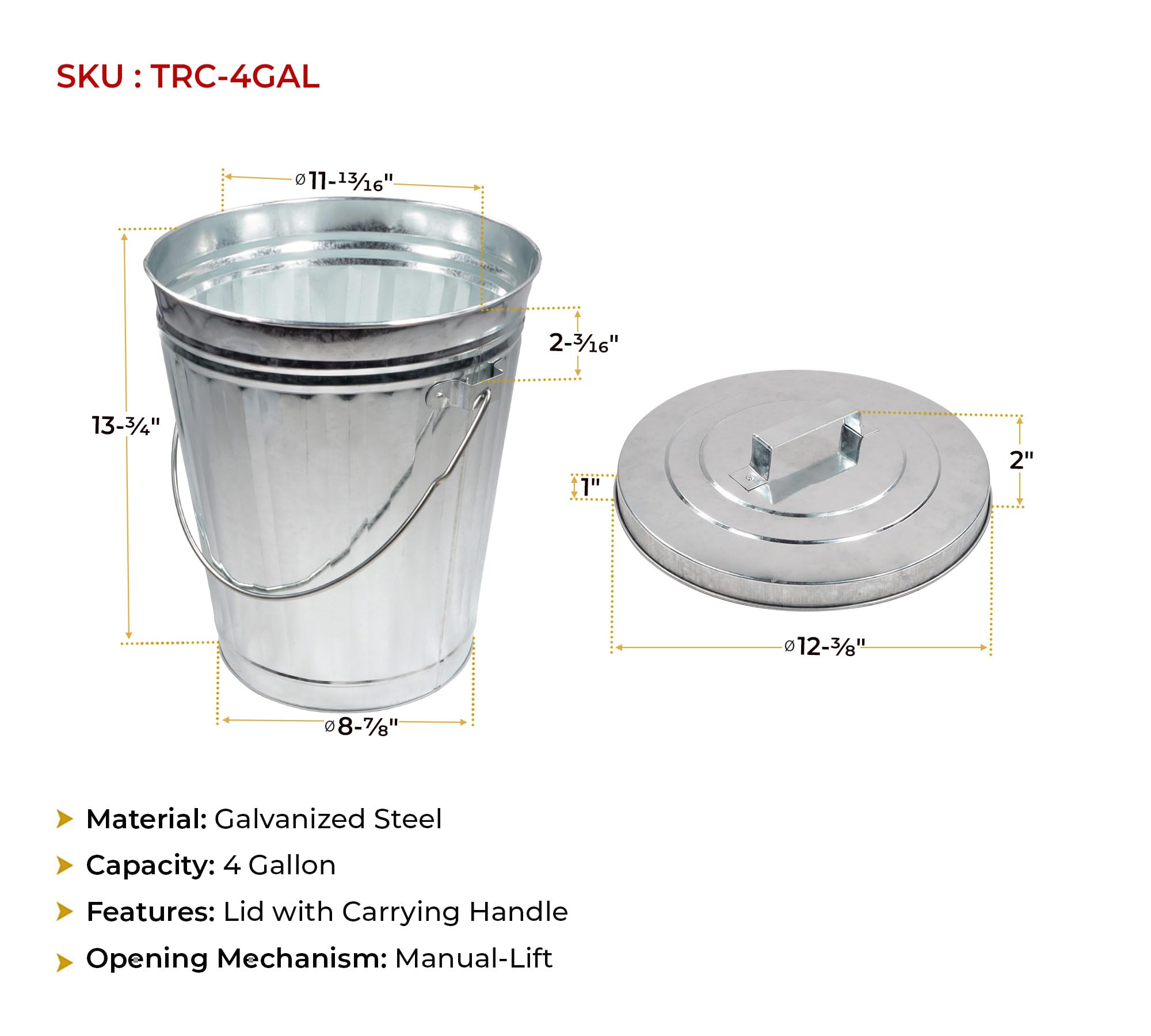 Mytee Products rodent-proof trash can keeps waste contained